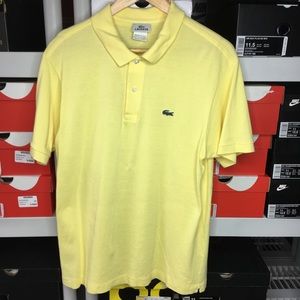 Lacoste Polo shirt men M 5 yellow